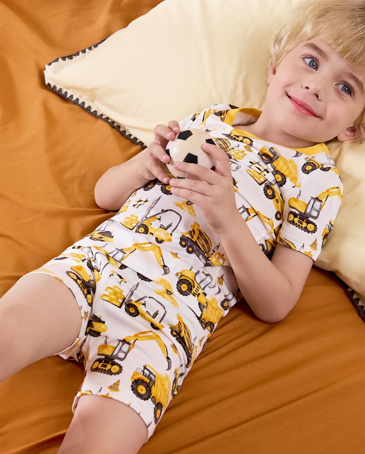 Bamboo Viscose Toddler Animal Pajamas Boys Girls Kids Cool Short Summer 12M-8Y Snug fit Pjs Set 2pcs