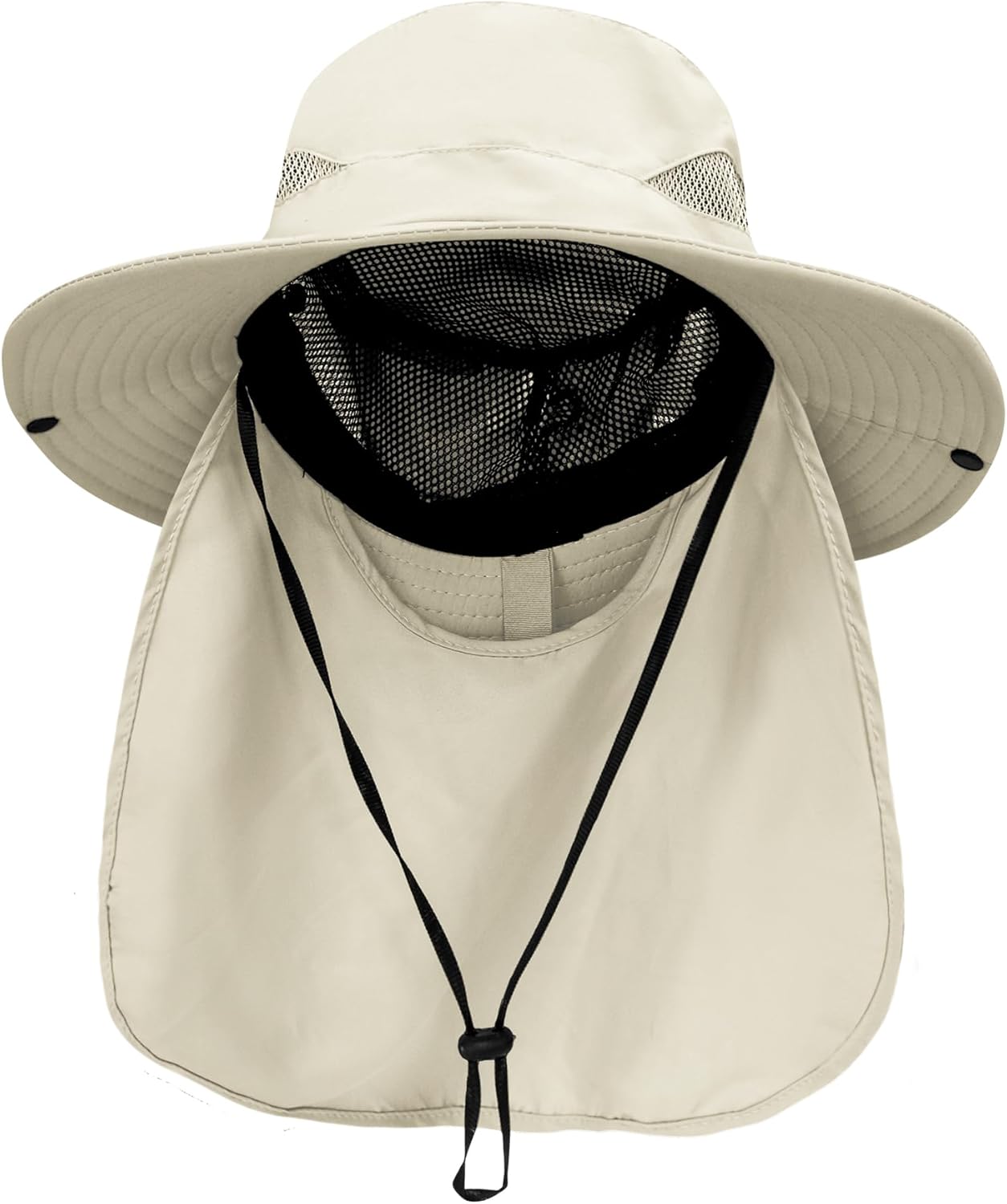 PFFY Sun Bucket Hats for Men Women 3” Wide Brim UPF 50+ Fishing & Beach Hat