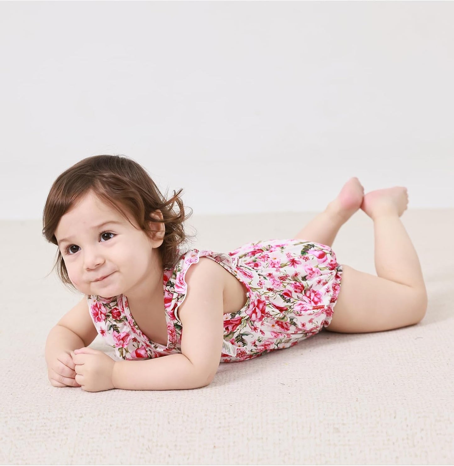 Bamboo Viscose Baby Romper Infant Girl Ruffle Sleeveless Newborn Baby Girl Bodysuit