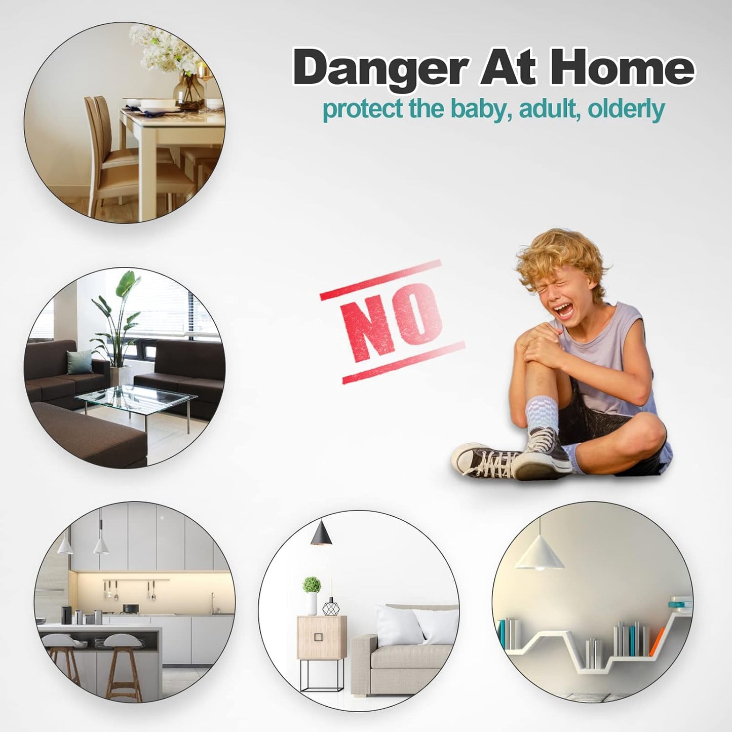 8 Pack Corner Guards Clear Corner Protectors for Furniture Baby Proof Corner & Edges Cover Bumper Stop Child Head Injuries Tables, Furniture & Sharp Corners