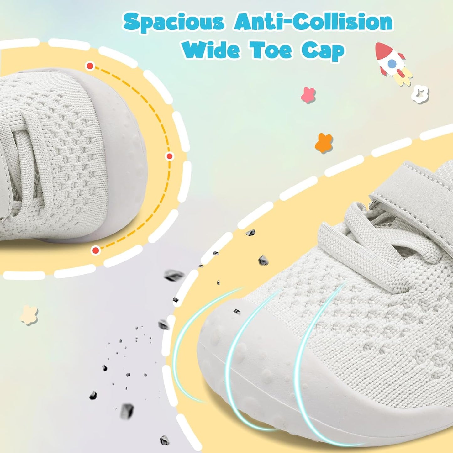 LeIsfIt Baby Shoes Girls Boys First Walking Shoes Infant Sneakers Crib Shoes Lightweight Non-Slip Shoes