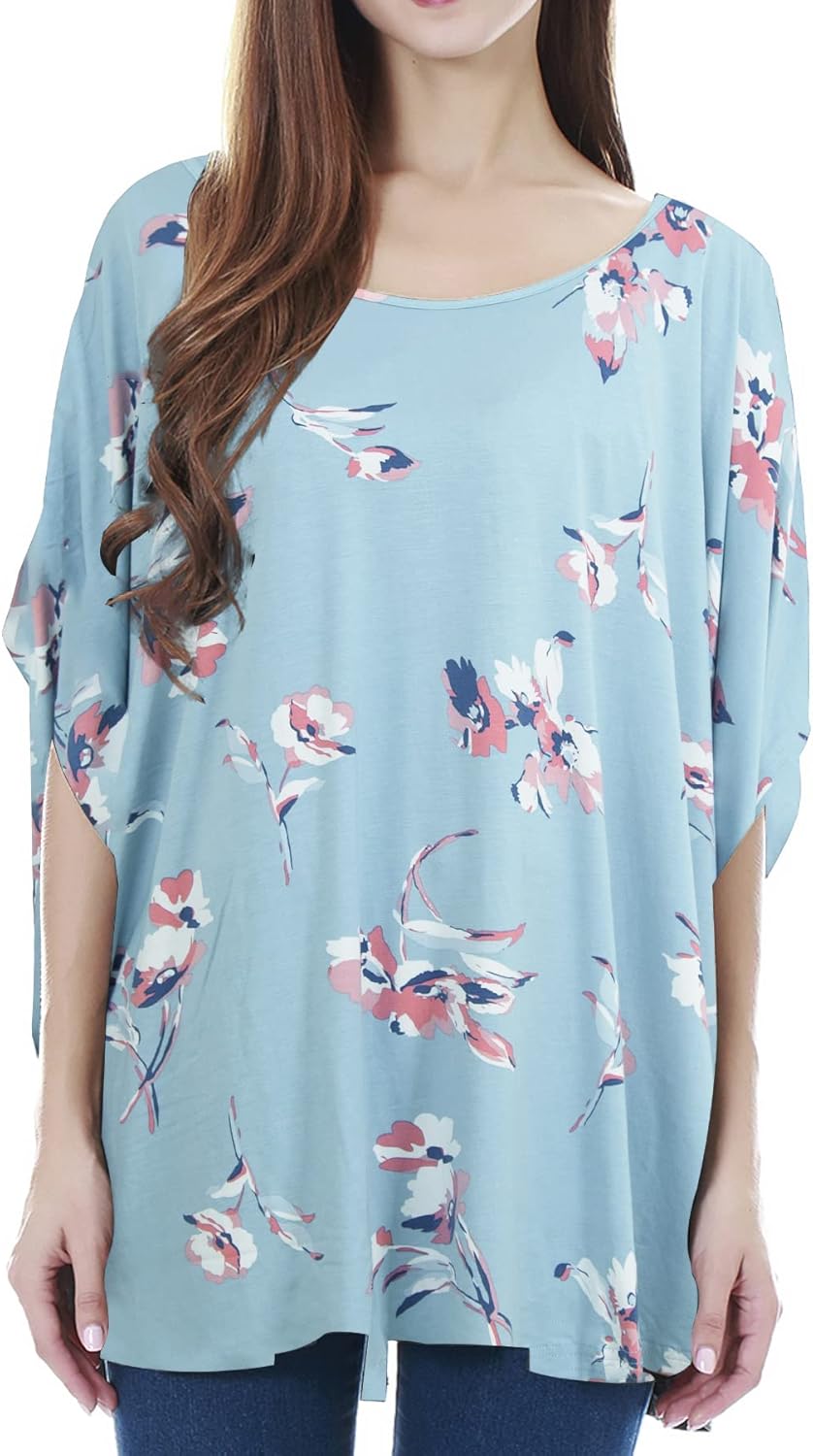 Smallshow Women's Nursing Top Maternity Poncho for Breastfeeding