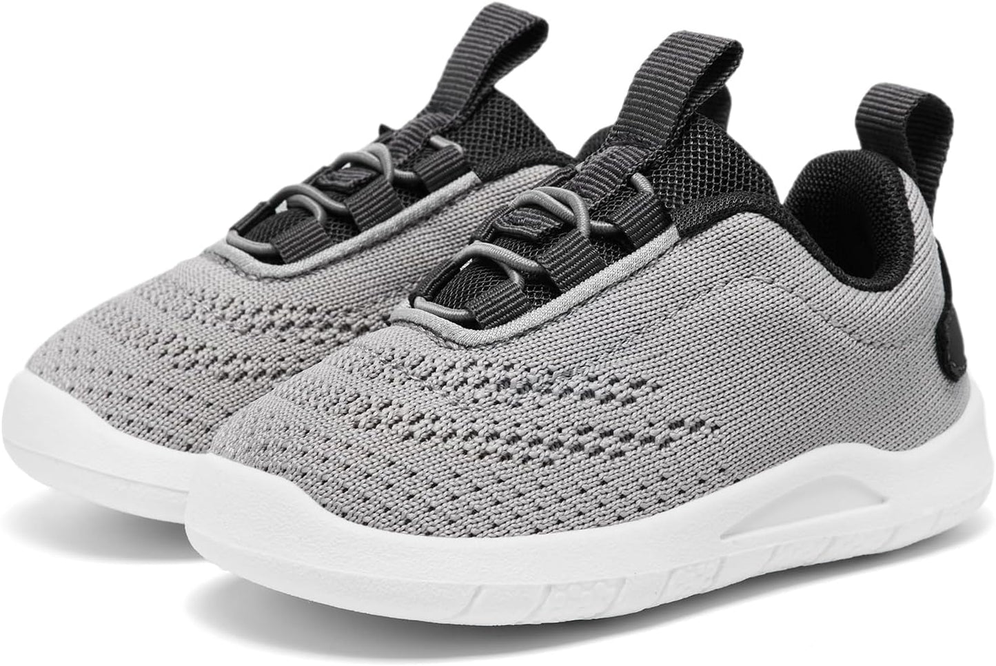 MORENDL Toddler Slip On Sneakers Baby Walking Shoes Non-Slip Breathable Unisex Pink Mesh Lace-Up Athletic Sneakers Infant Running Shoes