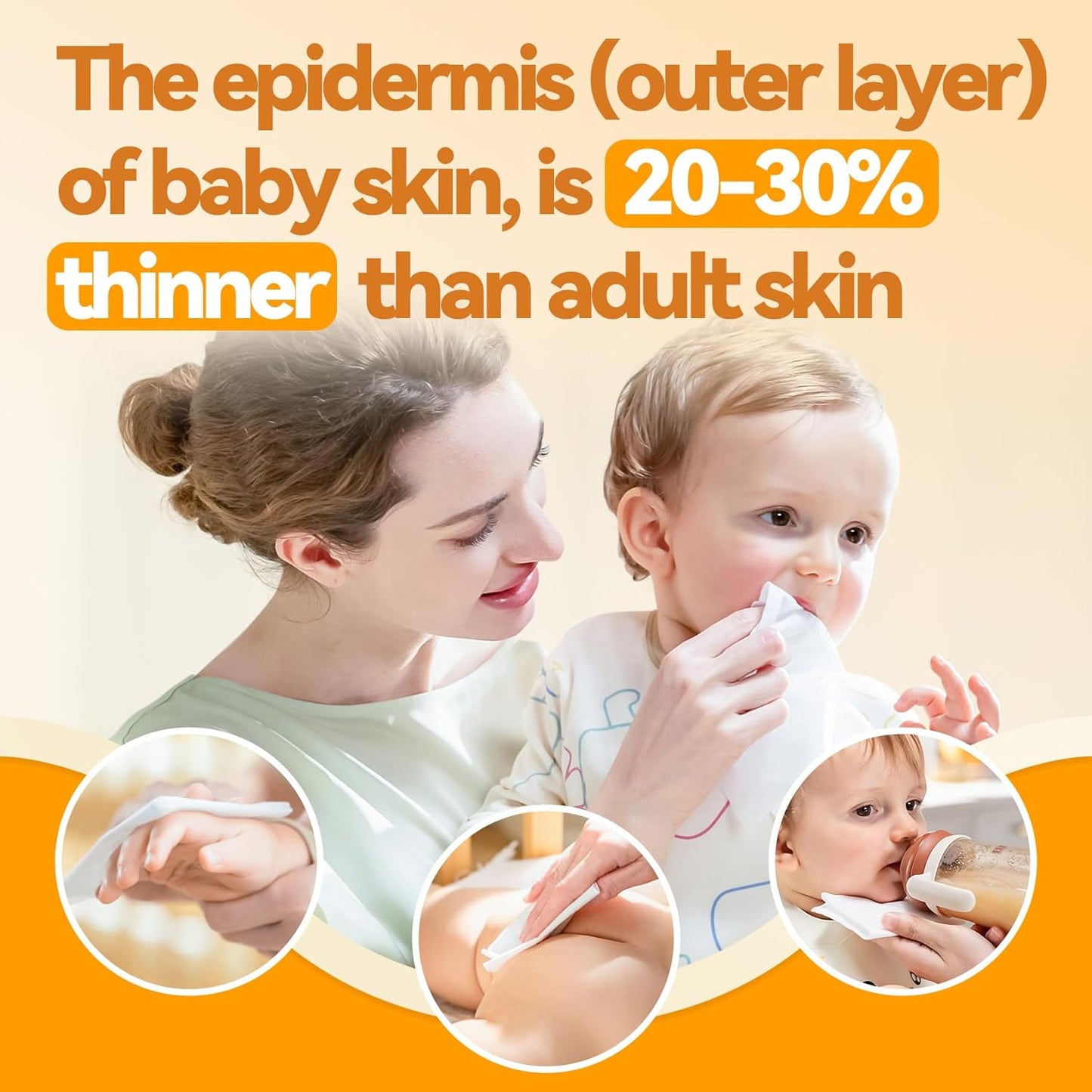 Winner 100% Cotton Dry Wipes, USDA Certified Baby Wipes, 600 Count, Soft & Gentle, Hypoallergenic & Unscented for Baby Sensitive Skin, Use Wet/Dry for Diaper Changes, Meals & Cleanup, Pack of 6