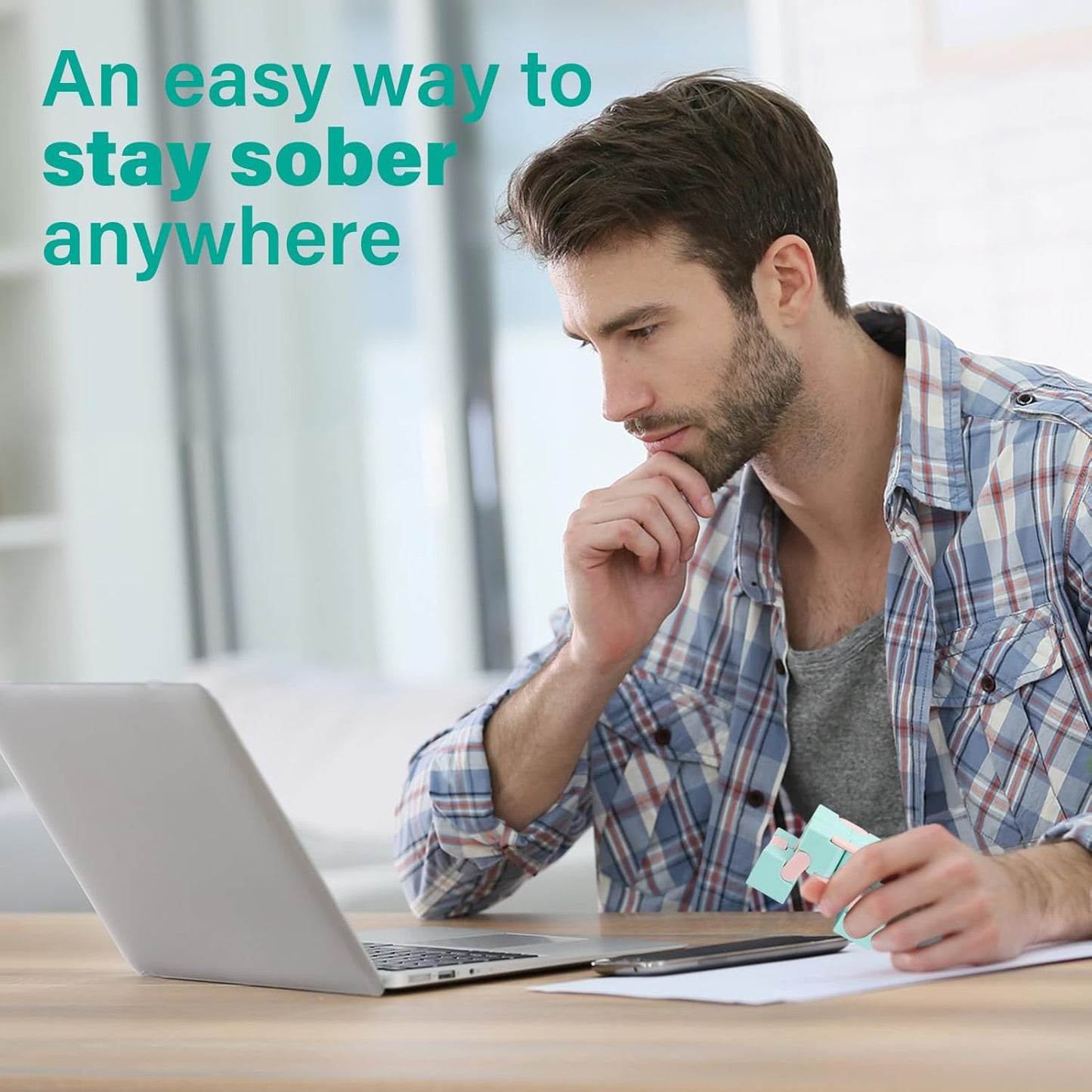 Infinity Cube Fidget Toy Stress Relieving Fidgeting Game for Kids and Adults,Cute Mini Unique Gadget for Anxiety Relief and Kill Time (Macaron Blue)