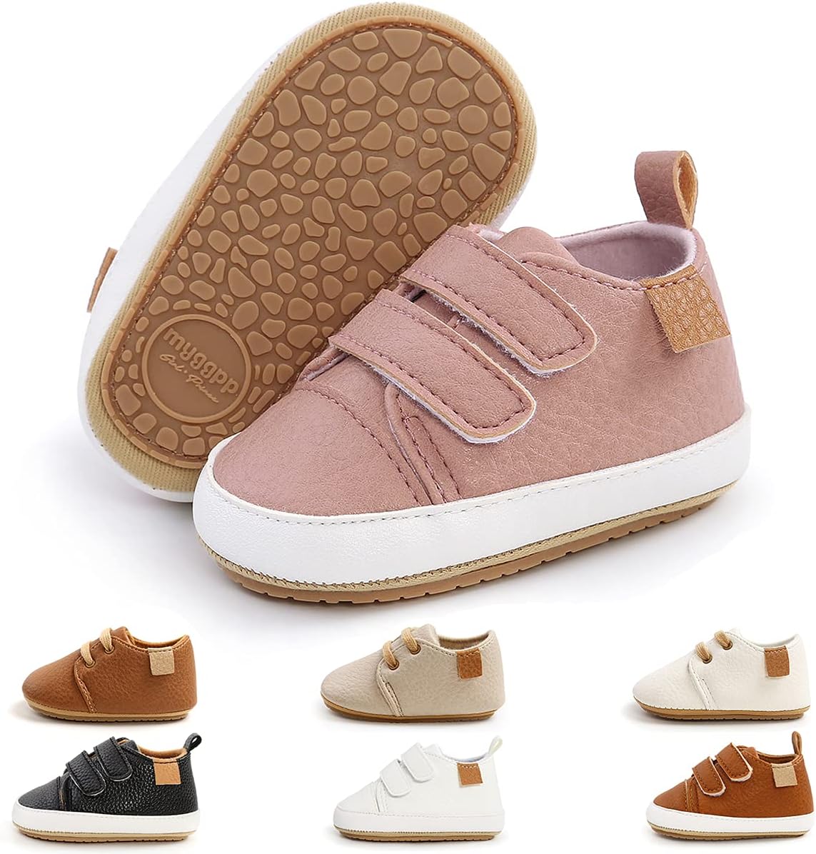 Baby Shoes Mary Jane Flats Non Slip Soft Sole Infant Toddler Sneakers First Walkers Party Christmas Dress Shoes