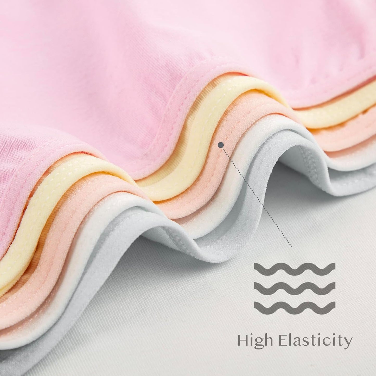 Donella Girls' Soft Cotton Underwear - Kids Bikini Brief Panties for Girls and Toddlers 5-Pack, Age: 2-15