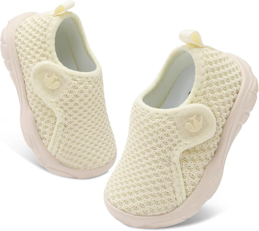 FEETCITY Baby Shoes Boys Girls First Walking Shoes Infant Sneakers Lightweight Slip On Shoe