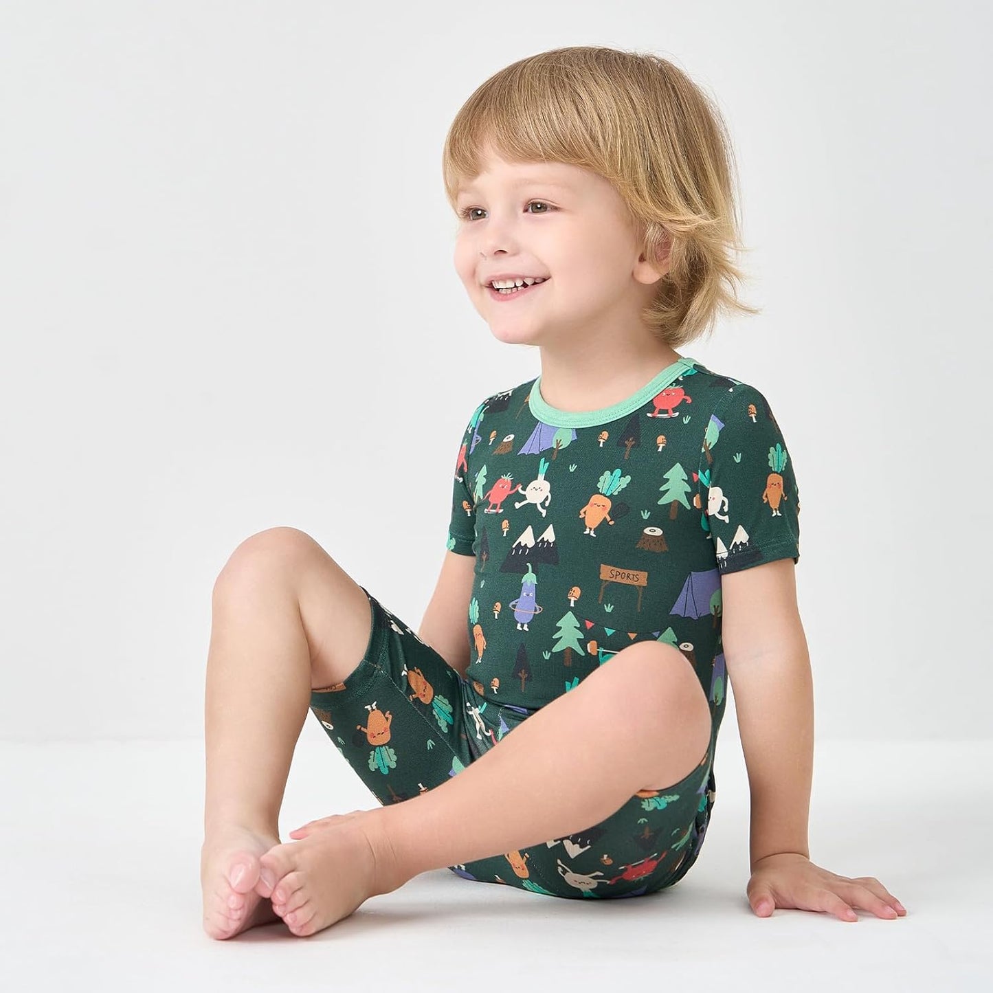 pureborn Baby Toddler Kids Viscose from Bamboo Pajamas Set Pjs 2pcs 18M-8Y