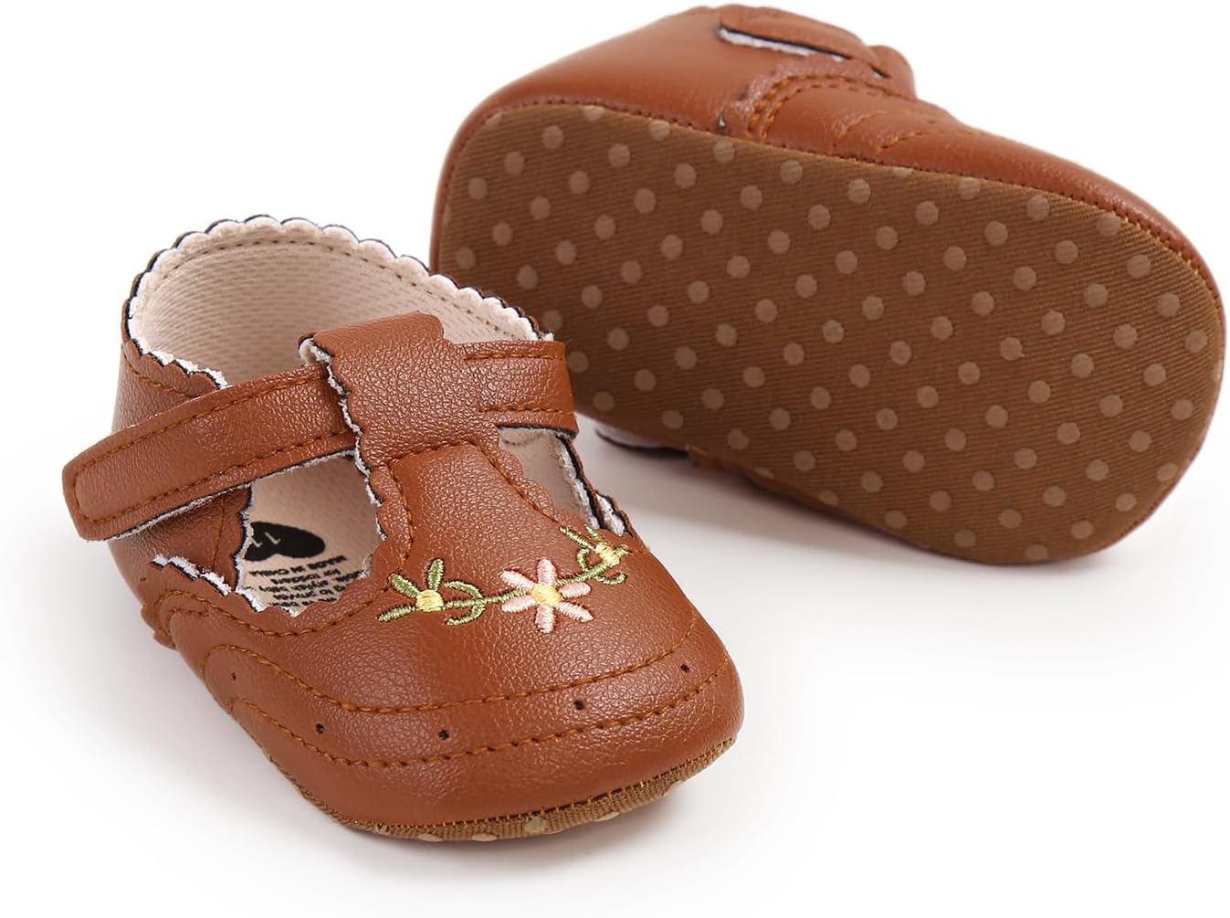 Baby Shoes Mary Jane Flats Non Slip Soft Sole Infant Toddler Sneakers First Walkers Party Christmas Dress Shoes