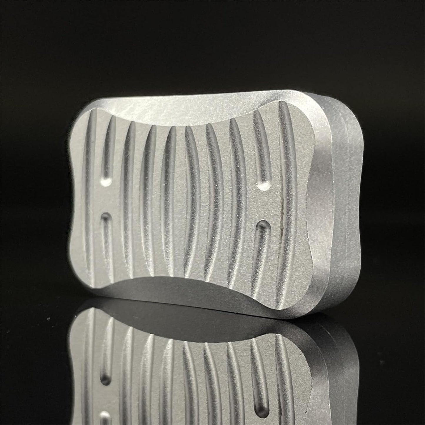 Unrestricted Push 3 Click Haptic Slider EDC Fidget Clicker Metal Fidget Toys ADHD Tool Anti-Anxiety Office Desk Toys Adult Stress Relief Toys (Sword Mark Alloy Haptic Slider)