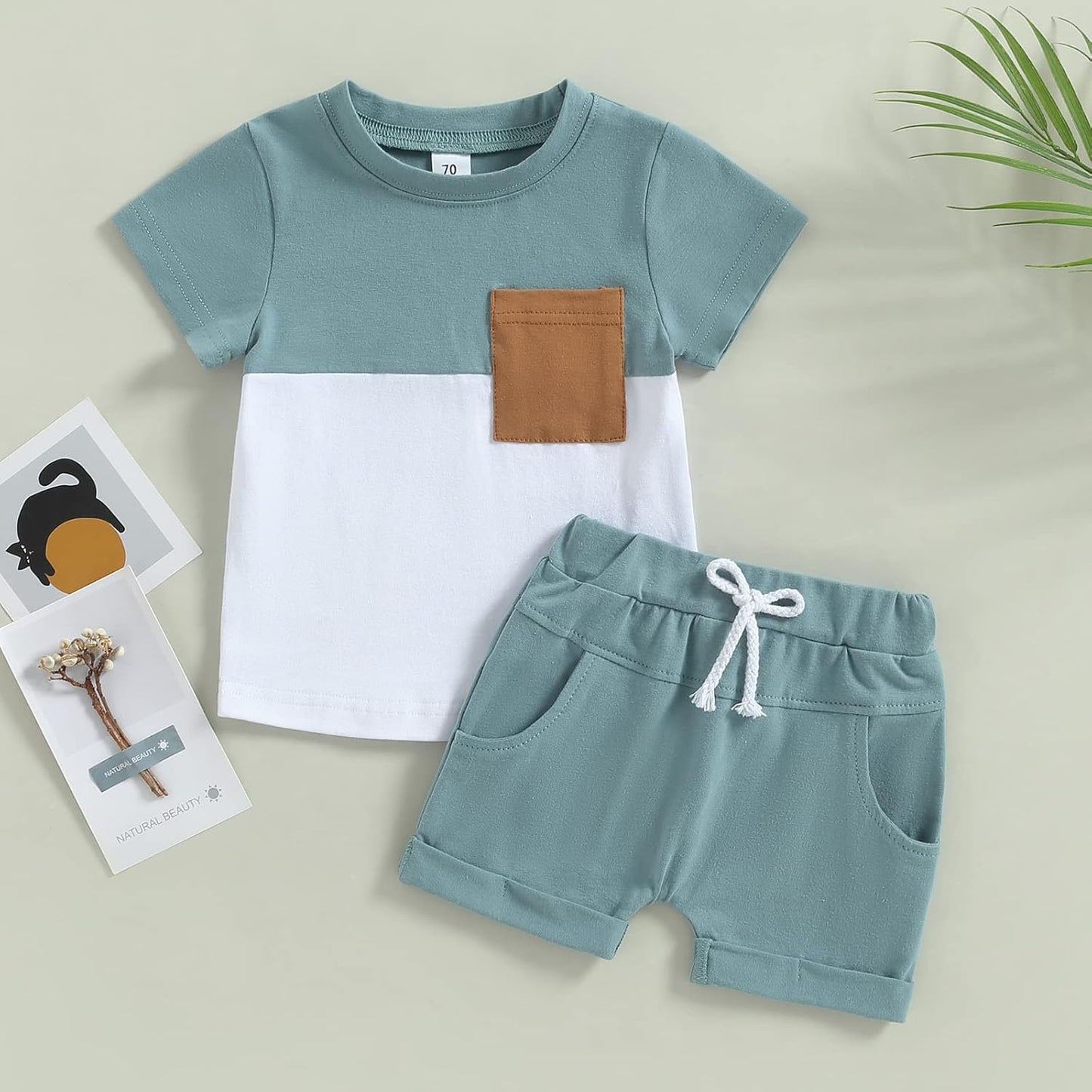 Mubineo Infant Toddler Baby Boy Summer T Shirt Shorts Outfits Short Sleeve Tee Tops Clothes Set