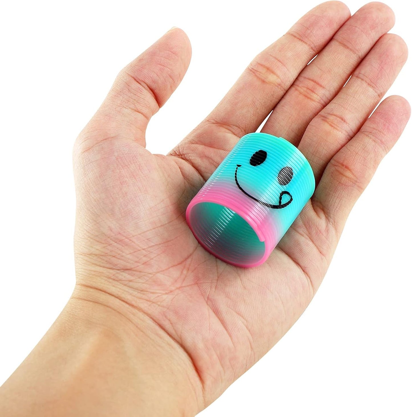 30 Pack Spring Rainbow Magic Fidget Stress Coil Mini Springs Bulk Toys For Party Favor Carnival Prize Birthday Goodie Bag Stuffers For Kids Boys Girls