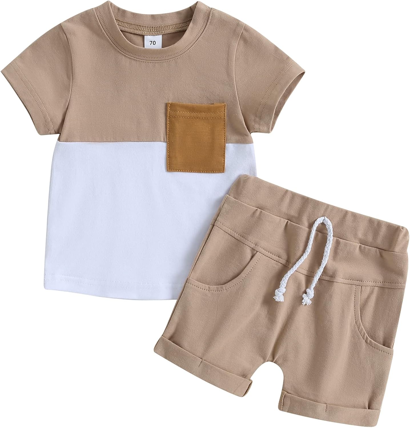 Mubineo Infant Toddler Baby Boy Summer T Shirt Shorts Outfits Short Sleeve Tee Tops Clothes Set
