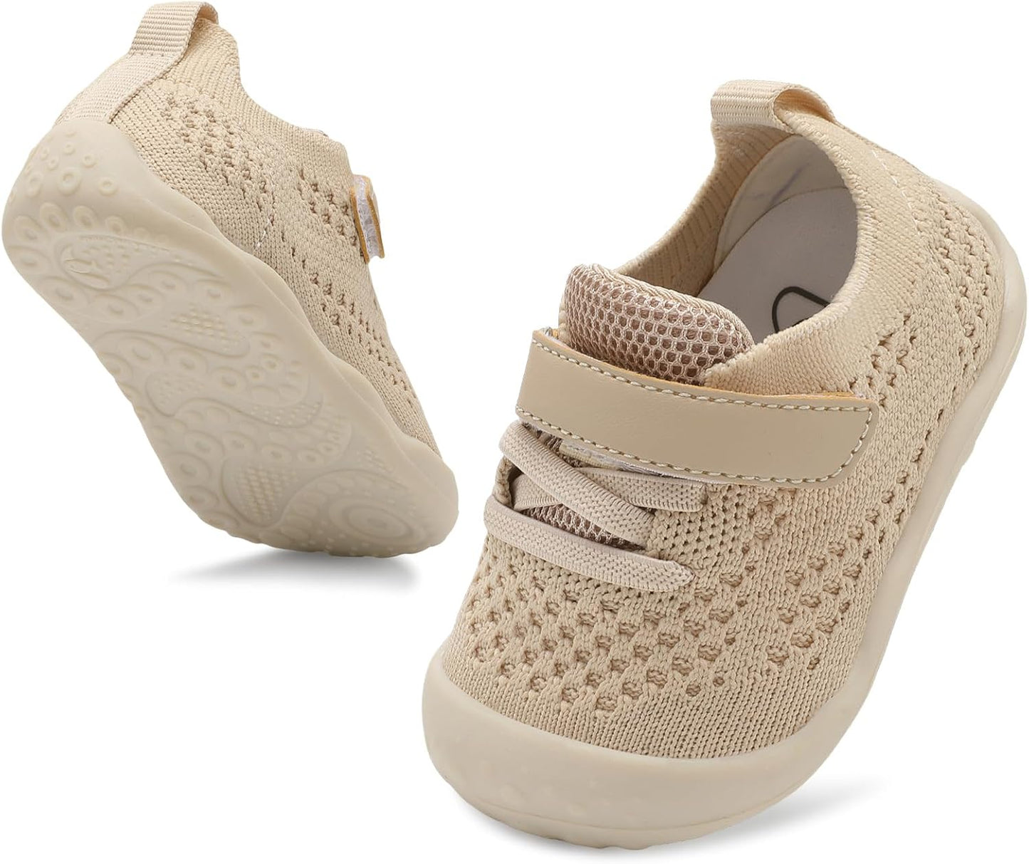 LeIsfIt Baby Shoes Girls Boys First Walking Shoes Infant Sneakers Crib Shoes Lightweight Non-Slip Shoes