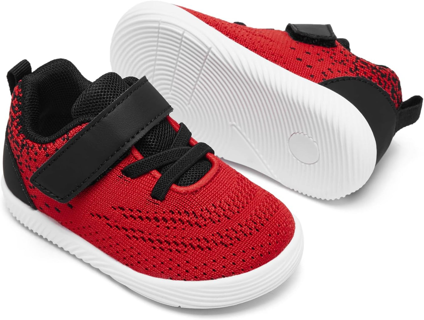 MORENDL Toddler Sneakers Baby Boys & Girls Barefoot Shoes Lightweight Breathable Walking Running Tennis Athletic Sport Shoes