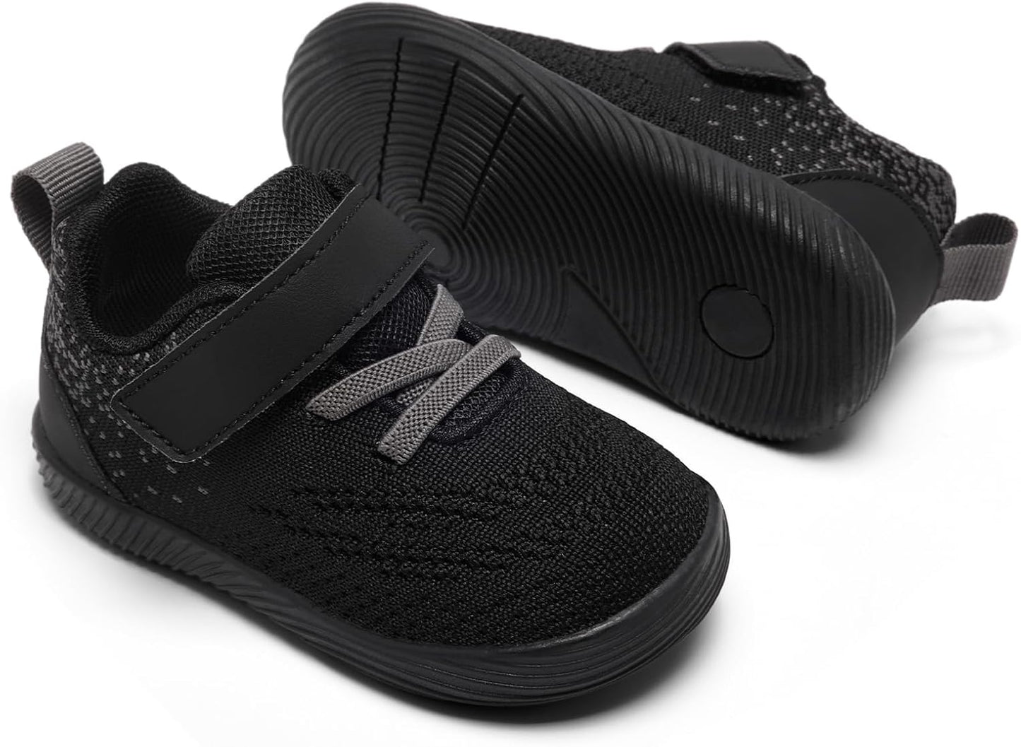 MORENDL Toddler Sneakers Baby Boys & Girls Barefoot Shoes Lightweight Breathable Walking Running Tennis Athletic Sport Shoes