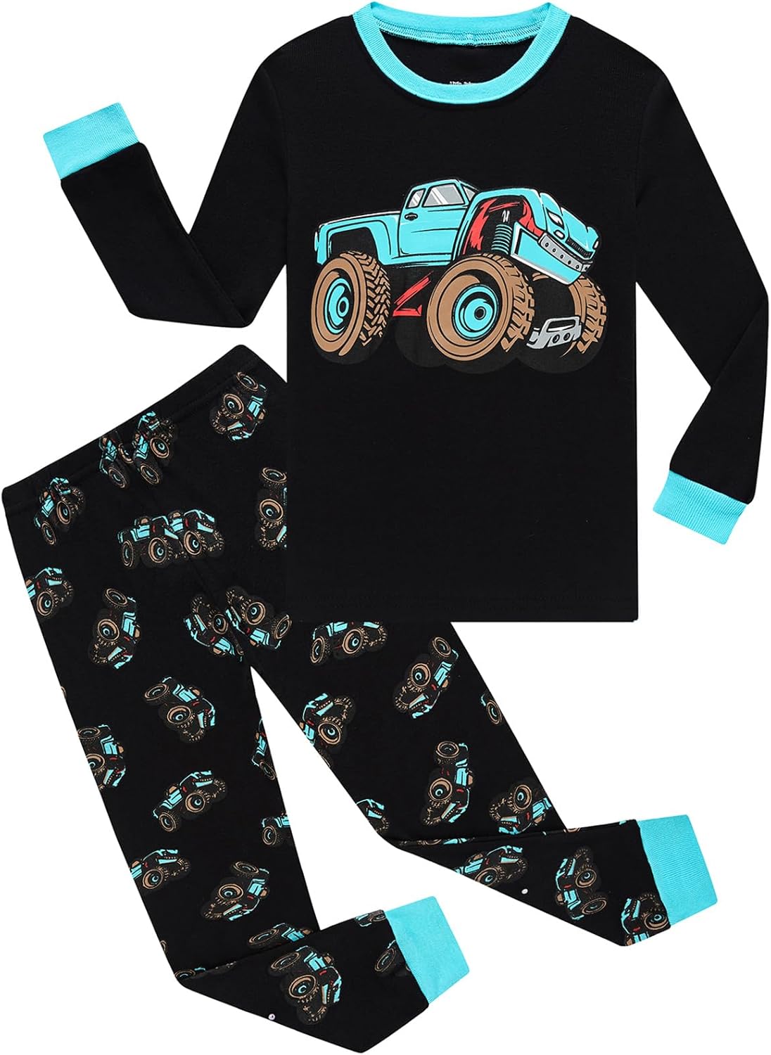 Boys Cotton Pajamas Long Sleeve Toddler Boys Pjs Kids Sleepwear Sets 18months-18years
