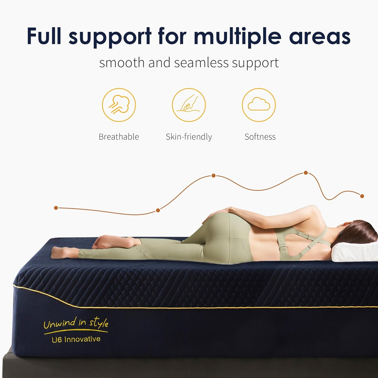 12 Inch Gel-Infused Memory Foam Mattress Twin Size,Medium Soft with Removable Washable Cover Cooling Gel Bed in a Box,CertiPUR-US Certified,38"X75"X12" Navy Blue