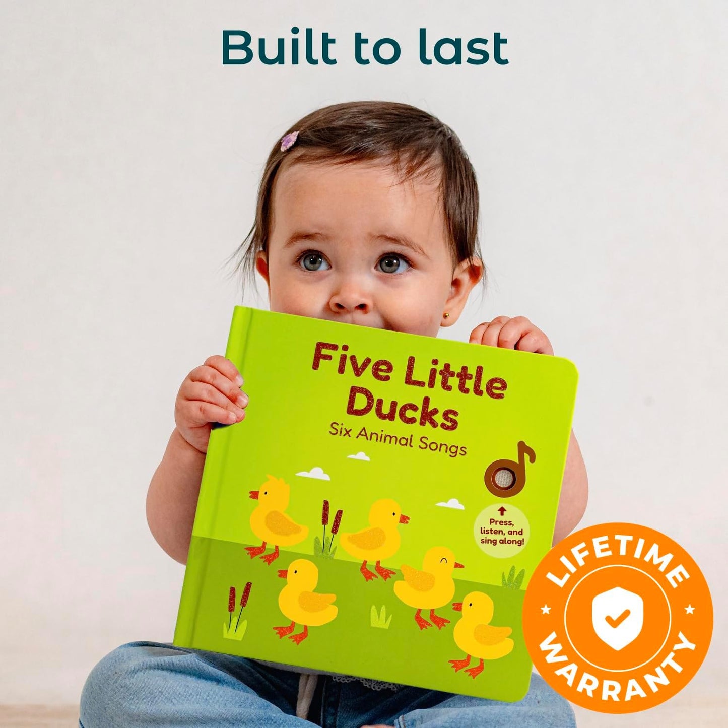 Cali's Books Five Little Ducks Nursery Rhymes Book for Toddlers | Sound Books for Toddlers 1-3 | Musical Book with Sound Button and 6 Songs