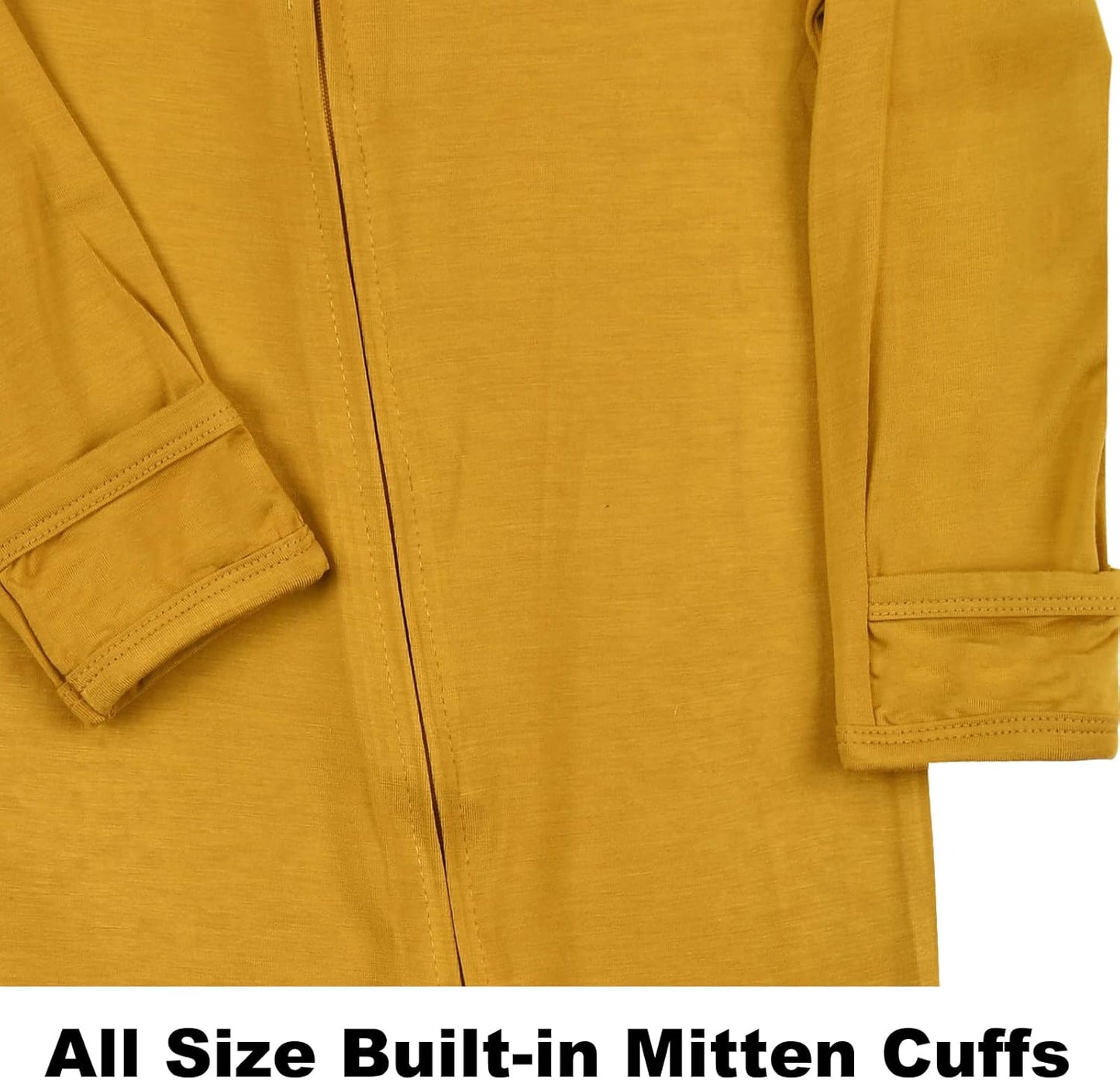 Aablexema Baby Footless Pajamas Zipper with Mitten, Rayon from Bamboo, Infant Long Sleeve Romper Pjs