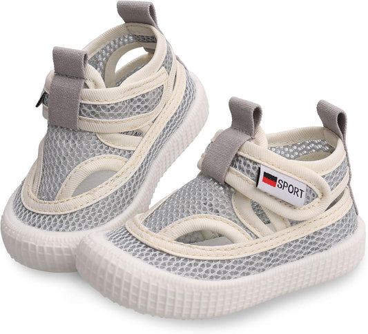 Baby Walking Shoes Toddler Girl Boy Soft Sole Breathable Mesh Slip on Summer Wide Shoes Infant Flexible Lightweight Non-Slip Safer Causal Tennis Shoes Toddler First Walkers Shoes Rubber Soles Outdoor