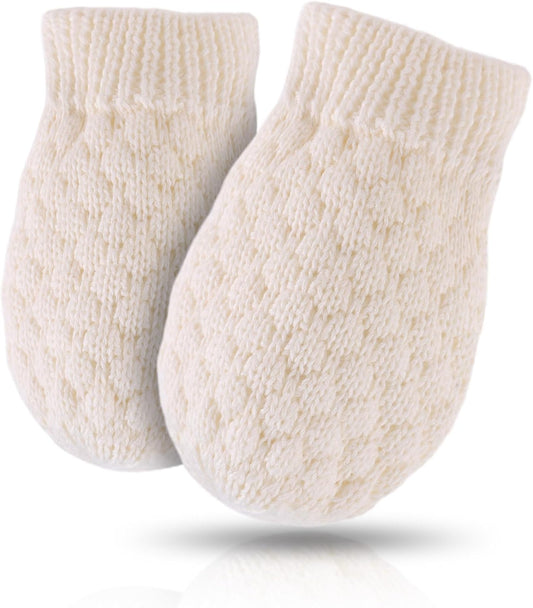 Baby Knit Mittens Toddler Boys Girls Gloves Winter Infant Newborn No Scratch Mitten 0-3 Years