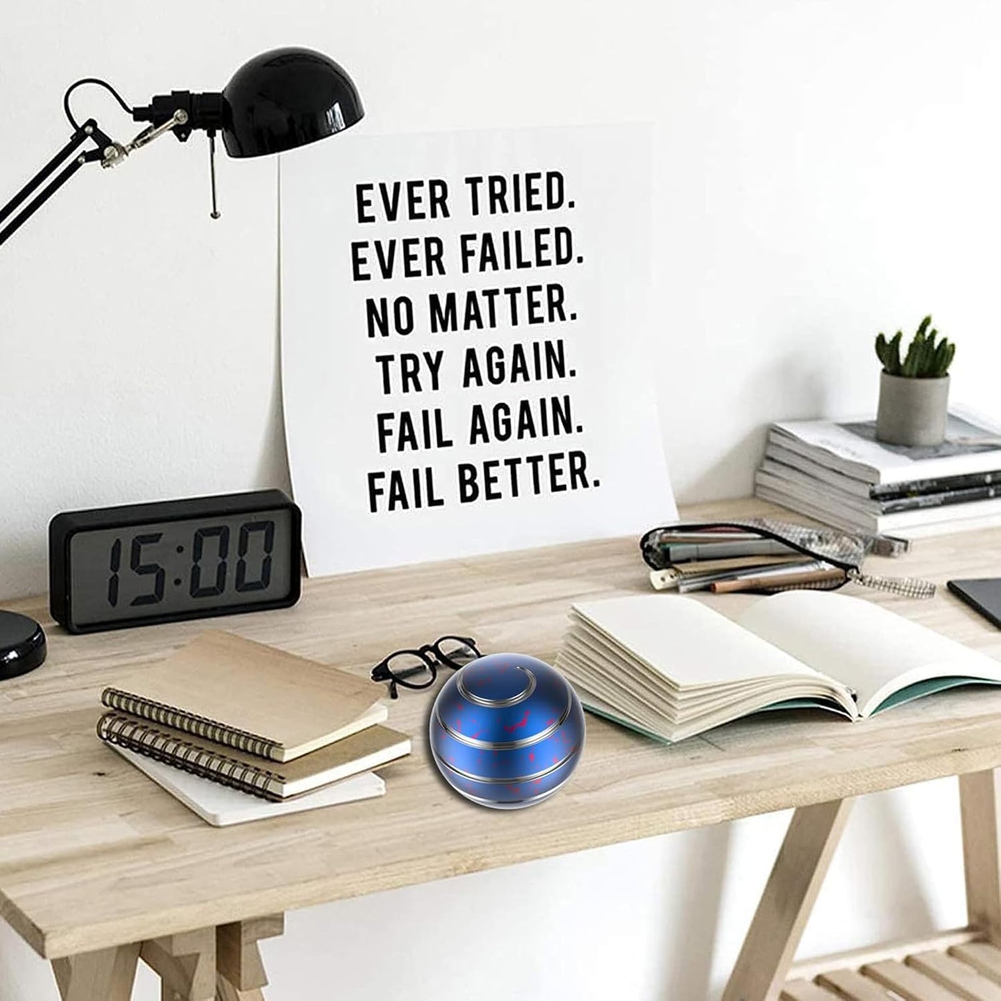 Fidget Toys, 1.77'' Kinetic Desk Toys for Adults, Desk Accessories for Office, Party Favors, Christmas Stocking Stuffers, Easter Basket (45MM, Blue Red)