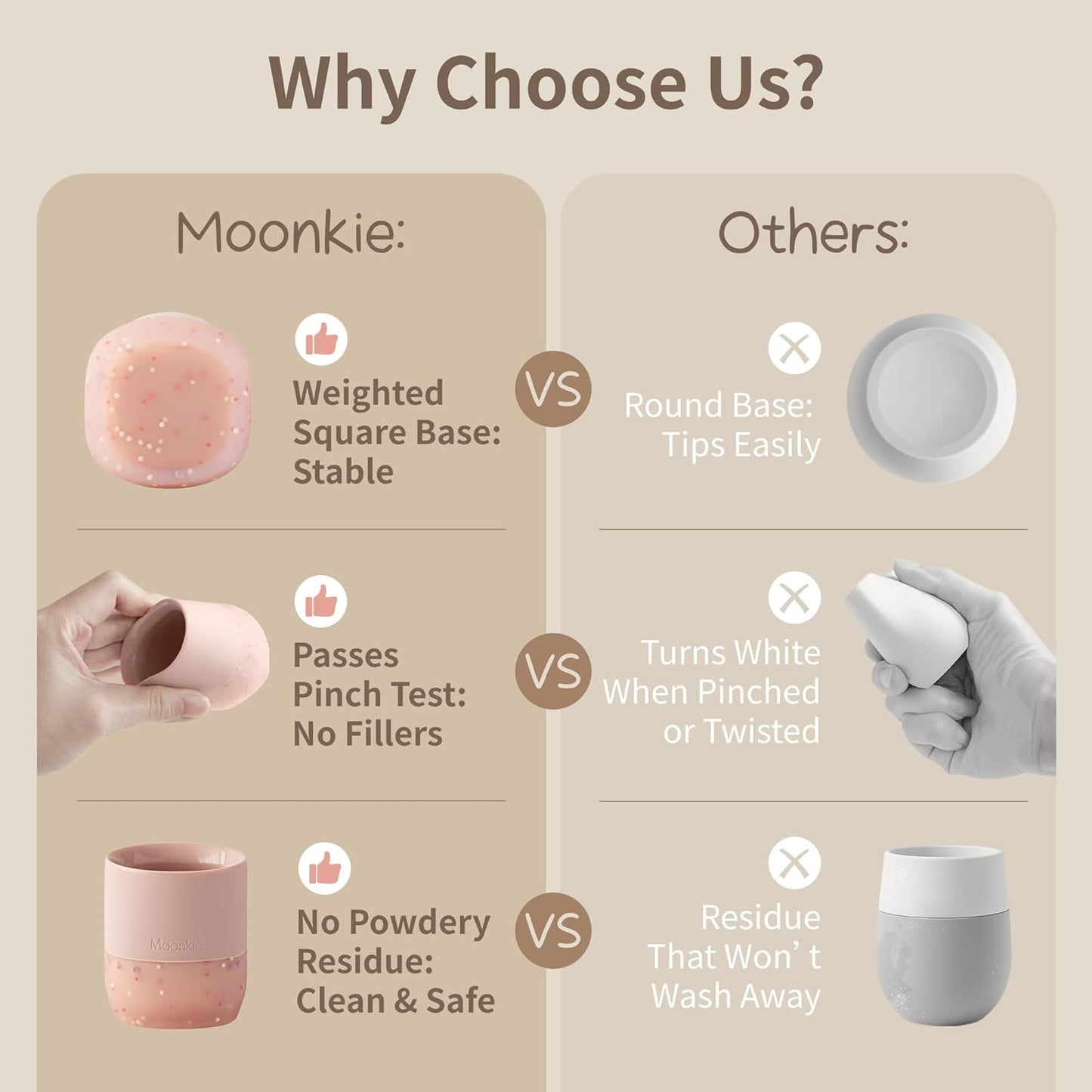 Moonkie Silicone Baby Cups 4 Months+ | Open Training Drinkware for Infants with Confetti Sprinkles | Baby-Led Weaning Essential | 2 oz (Ether/Mint, 2 Pack)