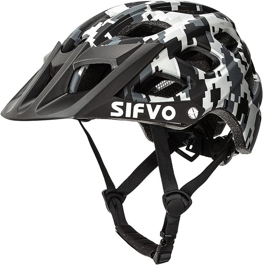 Kids Bike Helmet, SIFVO Kids Helmet 8+ Boys and Girls Bike Helmet with Cool Visor, Bike Helmets for Kids, Youth Bike Helmet Kids Mountain Bike Helmet Lightweight and Sturdy【55-58cm】
