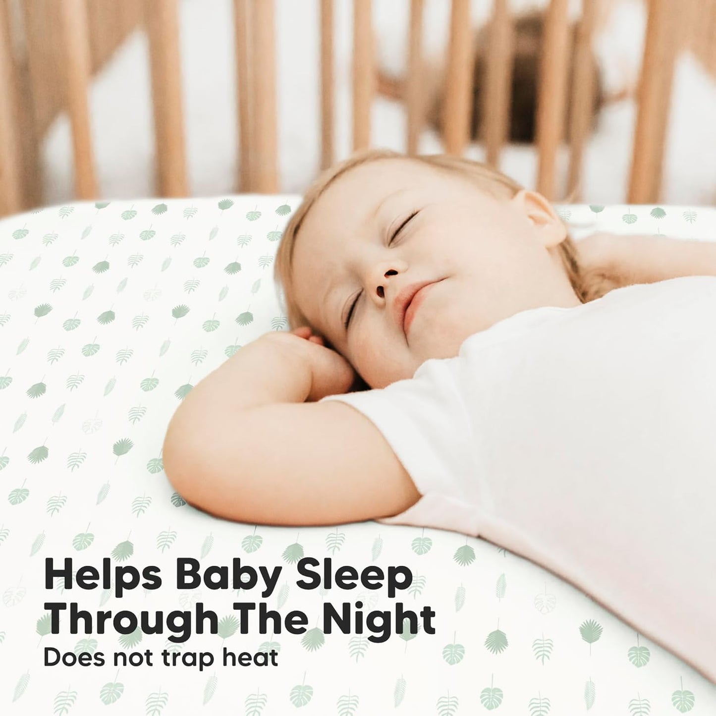 KeaBabies 2-Pack Baby Crib Sheets for Boys, Girls - 52x28 Viscose Derived from Bamboo Toddler Bed Sheets Neutral, Fitted Crib Mattress Cover for Standard Baby Bedding, Soft & Cozy (Tropic Oasis)