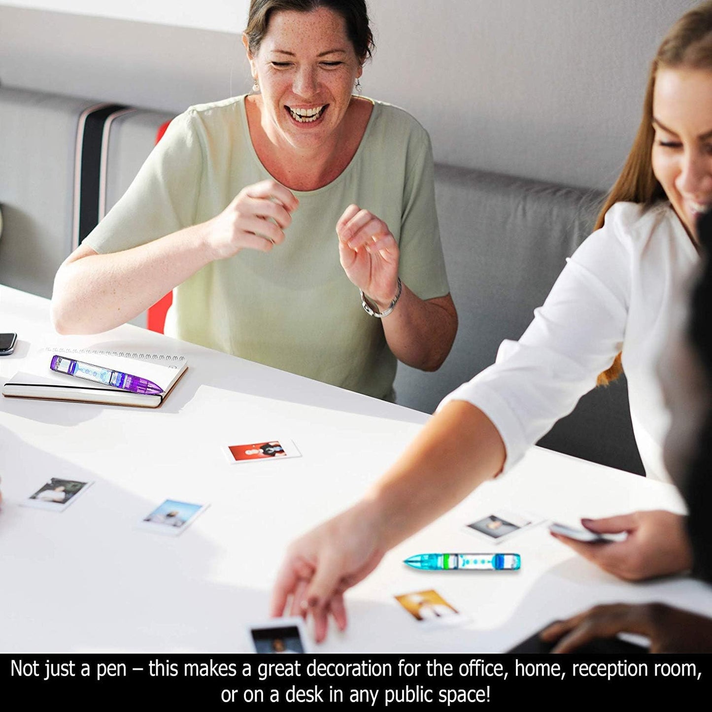 YUE MOTION Liquid Motion Timer Pen/Liquid timer pen/Multi Colored Fidget Pen For for Desk Toys, Novelty gift,Novelty toys, Single pack (Purple)