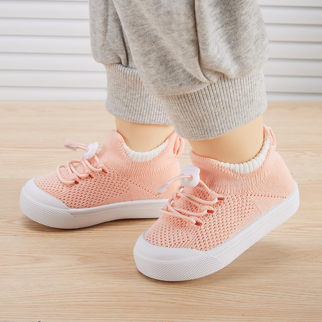 BMCiTYBM Baby Sneakers Girls Boys Lightweight Breathable Mesh First Walkers Shoes 6-24 Months