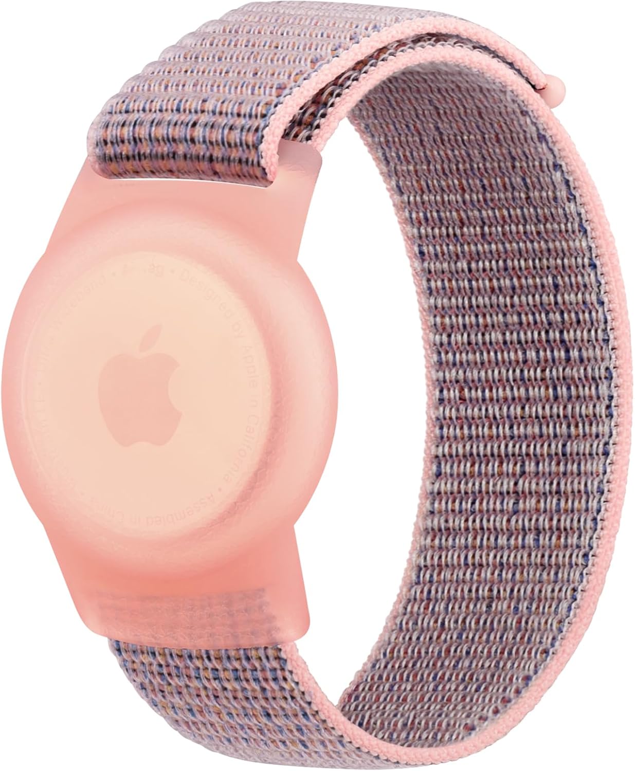 Vancle Kids Wristband for Apple AirTag, Protective Case for Air Tag GPS Tracker Holder with Nylon Bracelet, Adjustable Anti Lost Watch Band for Toddler Baby Children Elders