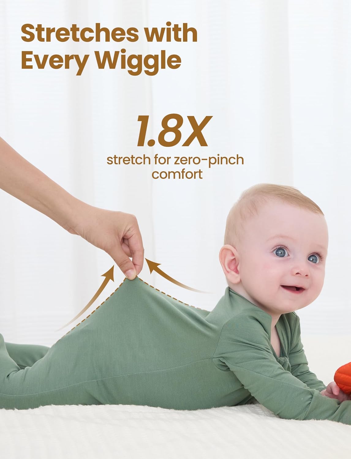 PATPAT Baby Footies Boys Girls - Bamboo Viscose - Zipper & Non-Slip Soles Romper Mitten - Footed & Footless Infant Clothes