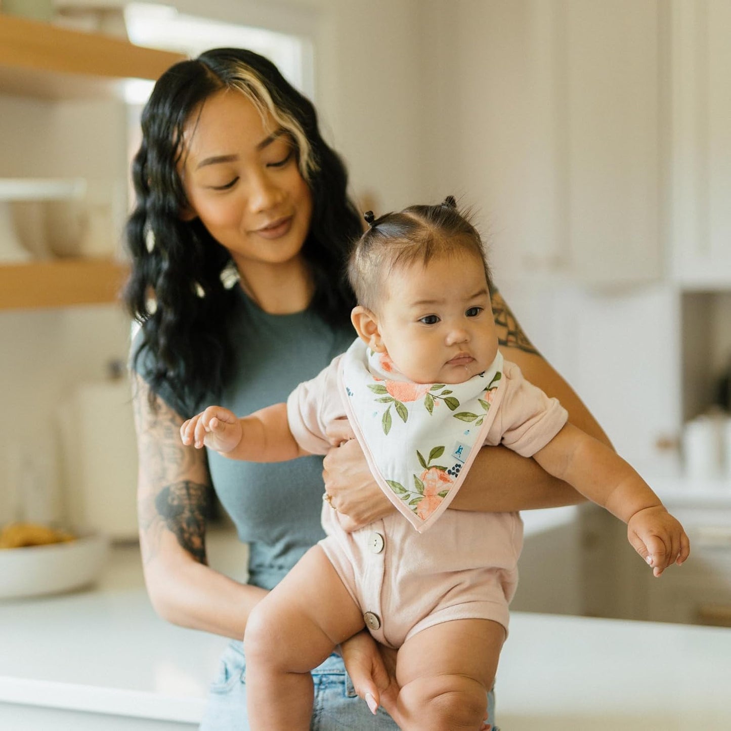 Little Unicorn Cotton Muslin with Fleece Bandana Bib