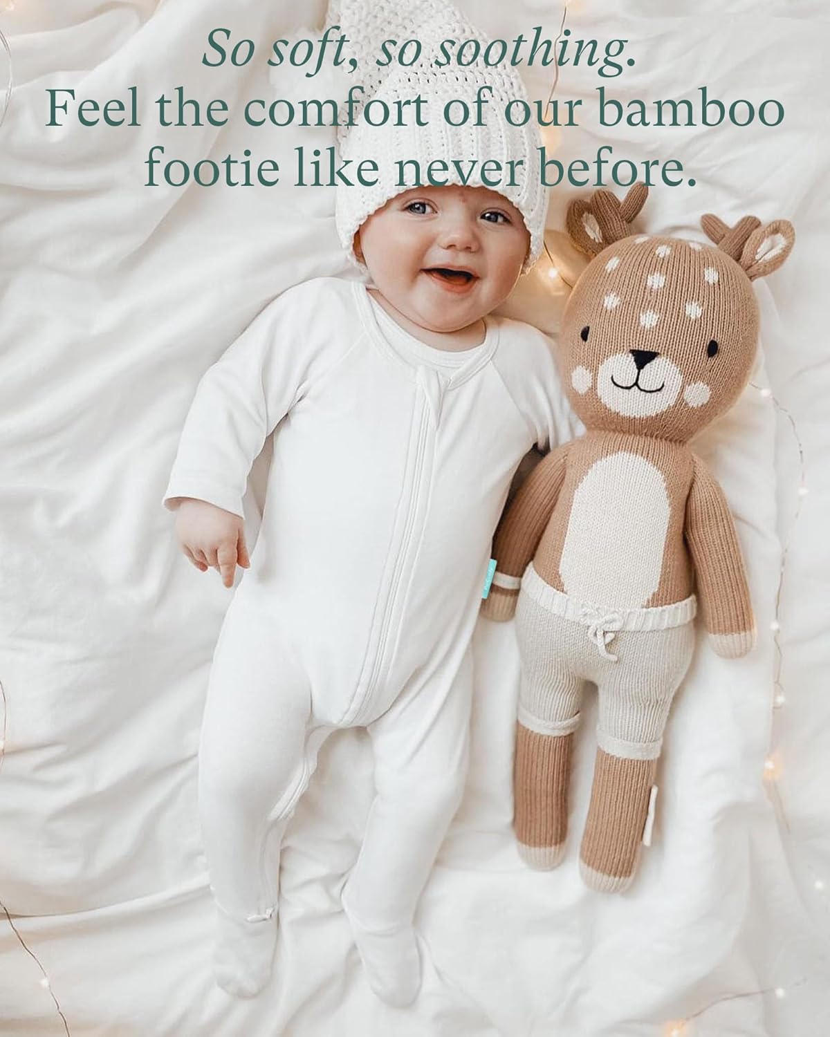 Baby Zipper Footie Pajamas, Supersoft Bamboo Rayon Baby Footed Pjs Boy Girl 0-3-6-9-18-24 Month Coverall Sleepers