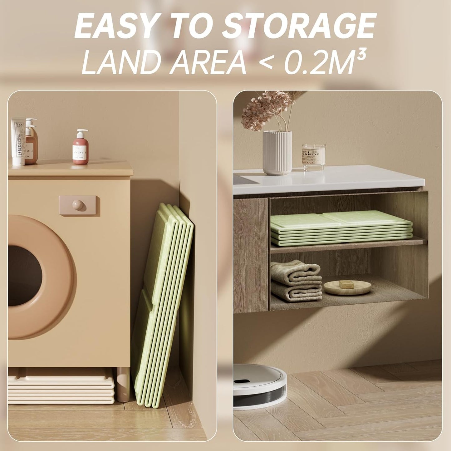 Baby Foldable Kids Bathtub for Infants to Toddler with Non-Slip Base,Easy Storage,Perfect for Small Spaces,Graffiti Green