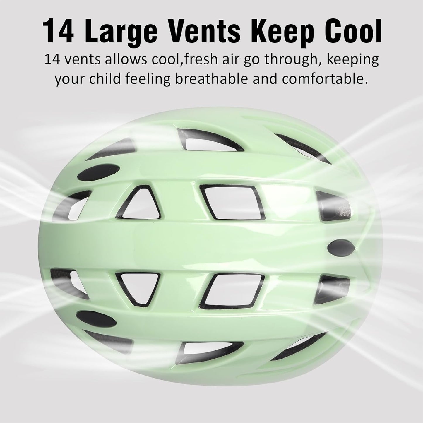 Kids Bike Helmet,2 Sizes Adjustable for Youth Child Boys & Girls Ages 3-5-8-14,Ventilation and Multi-Sport for Bicycle Scooter Skate