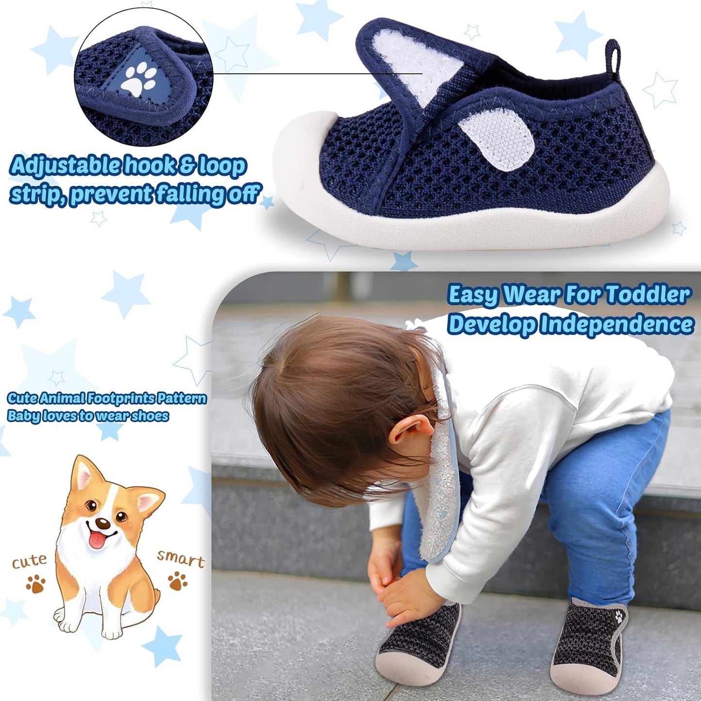 Charrost Toddler Baby Girl Boy First Walking Shoes Checkered Sneakers Sizes 3/4/5/6/7/8T. Soft, Cute,Flexible for First Walkers. Non-Slip, Slip On, Wide Toe Box Indoors Outdoors