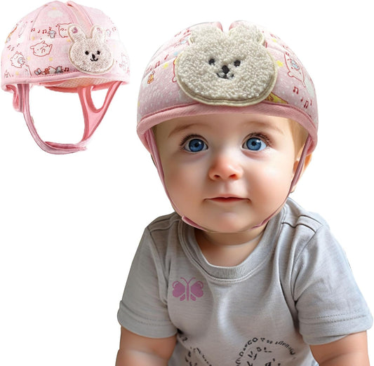 Baby Helmet for Crawing Walking,Soft Infant Safety Helmet,Baby Helmet 1-2 Years for Anti-Fall Head Protector,Adjustable, Breathable