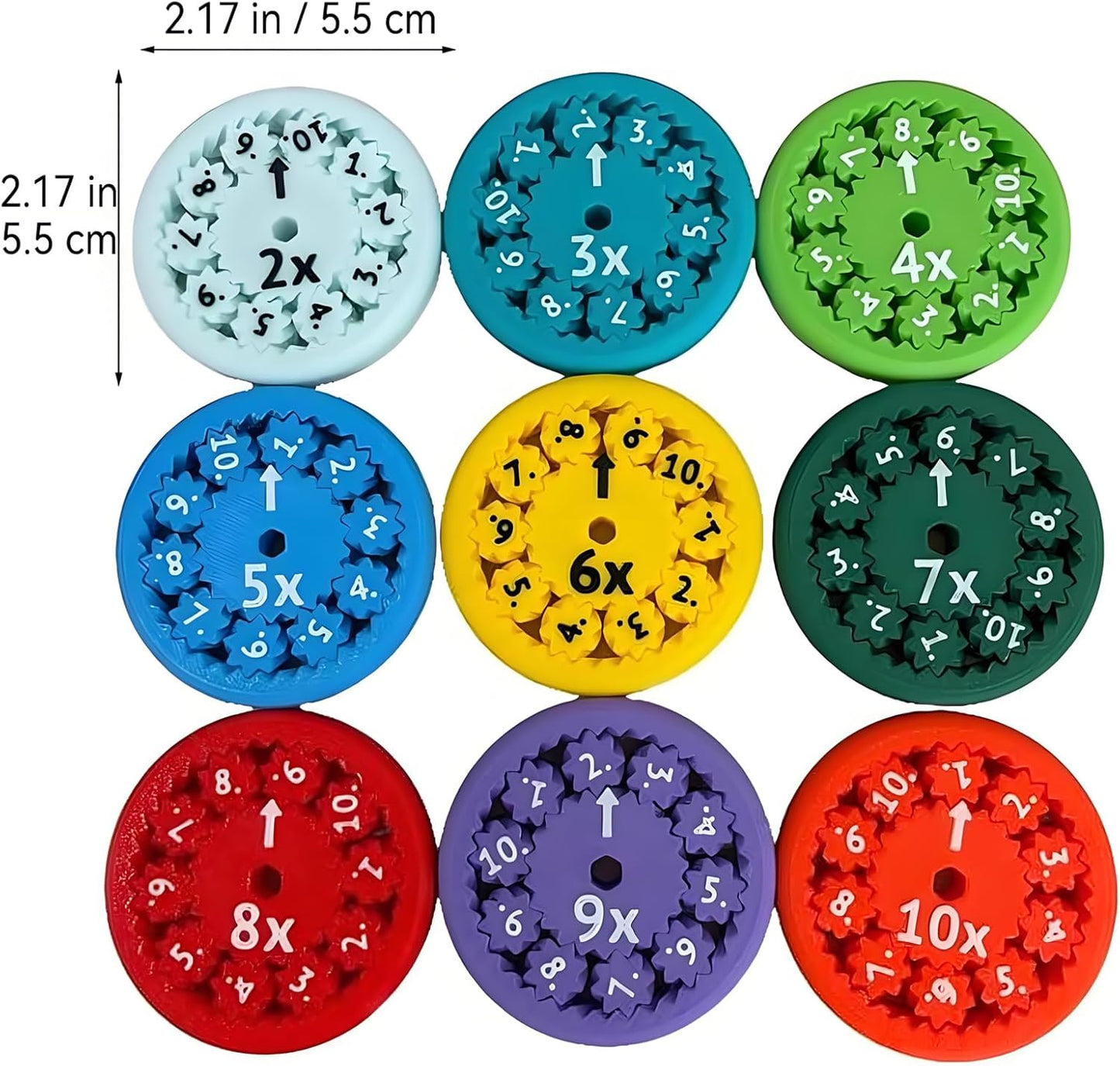 Math Fidget Spinners, Math Fact Fidget Spinners, Math Multiplication Fidget Spinners, Math Fidget Toy Multiplication for Kids