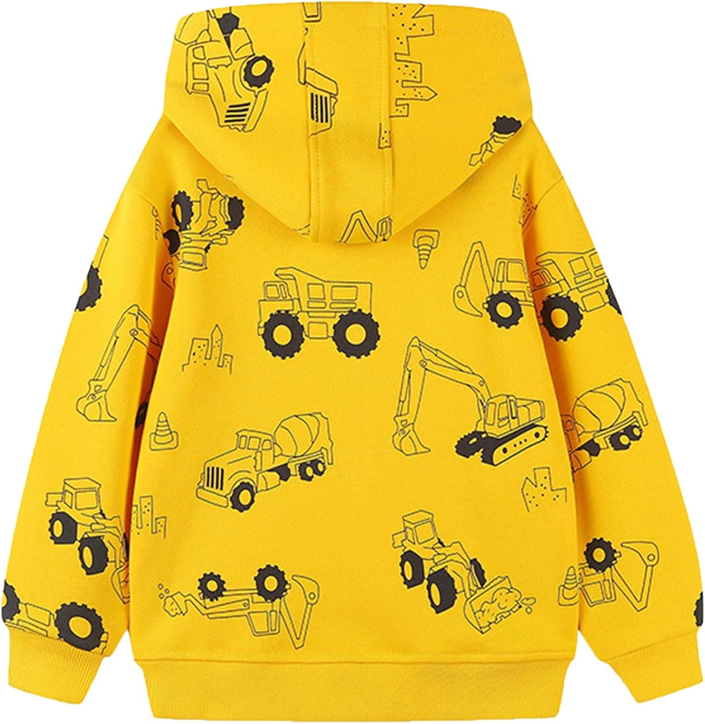 Toddler Boys Full Zip Dinosaur Hoodies Comfortable Sweatshirt