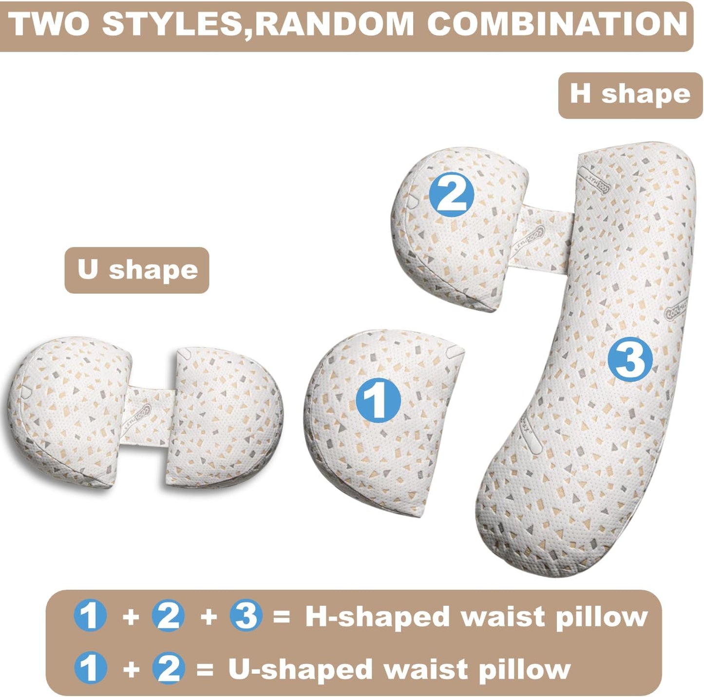 Pregnancy Pillows for Sleeping, Maternity Pillow for Pregnant Women, Support for Back, Legs, Belly, HIPS for Pregnant Women