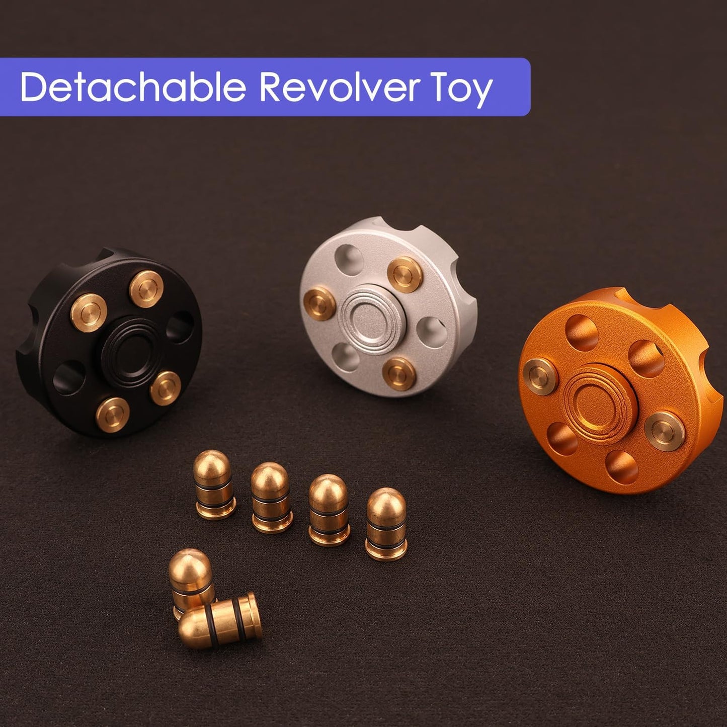 Cool Fidget Sensory Toy, Transformable Metal ADD ADHD Autism Stress Reducer Reliever, Anti Anxiety Desk Toy, Noise Free Focus Gift with Carrying Case for School Home Office Classroom - Rose Gold