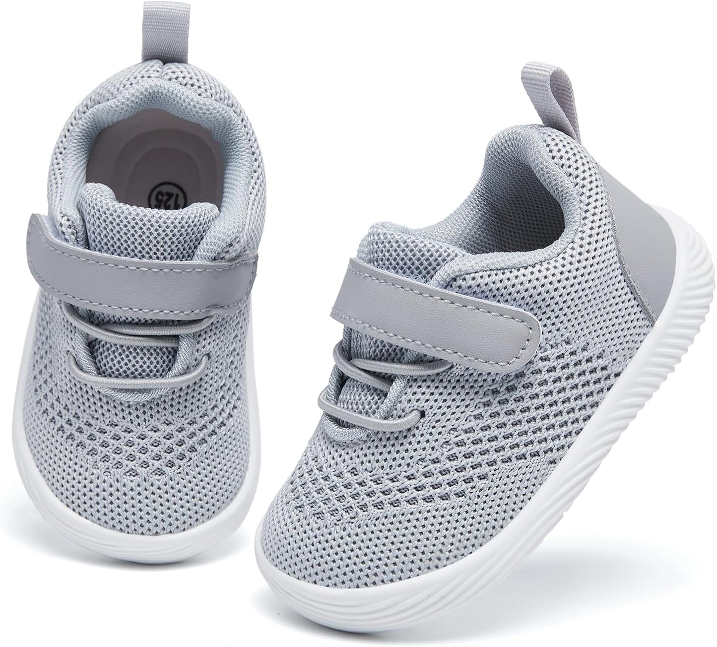 MORENDL Toddler Sneakers Baby Boys & Girls Barefoot Shoes Lightweight Breathable Walking Running Tennis Athletic Sport Shoes