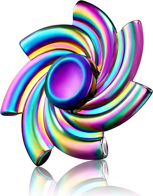 SCIONE Metal Fidget Spinner Gifts for Adults and Kids, Stress Anxiety ADHD Relief Figets Toy, Metal Anti-Anxiety Fidget Spinner Toy for Birthday Gifts Stocking Stuffers Classroom Prizes for Boys Girls