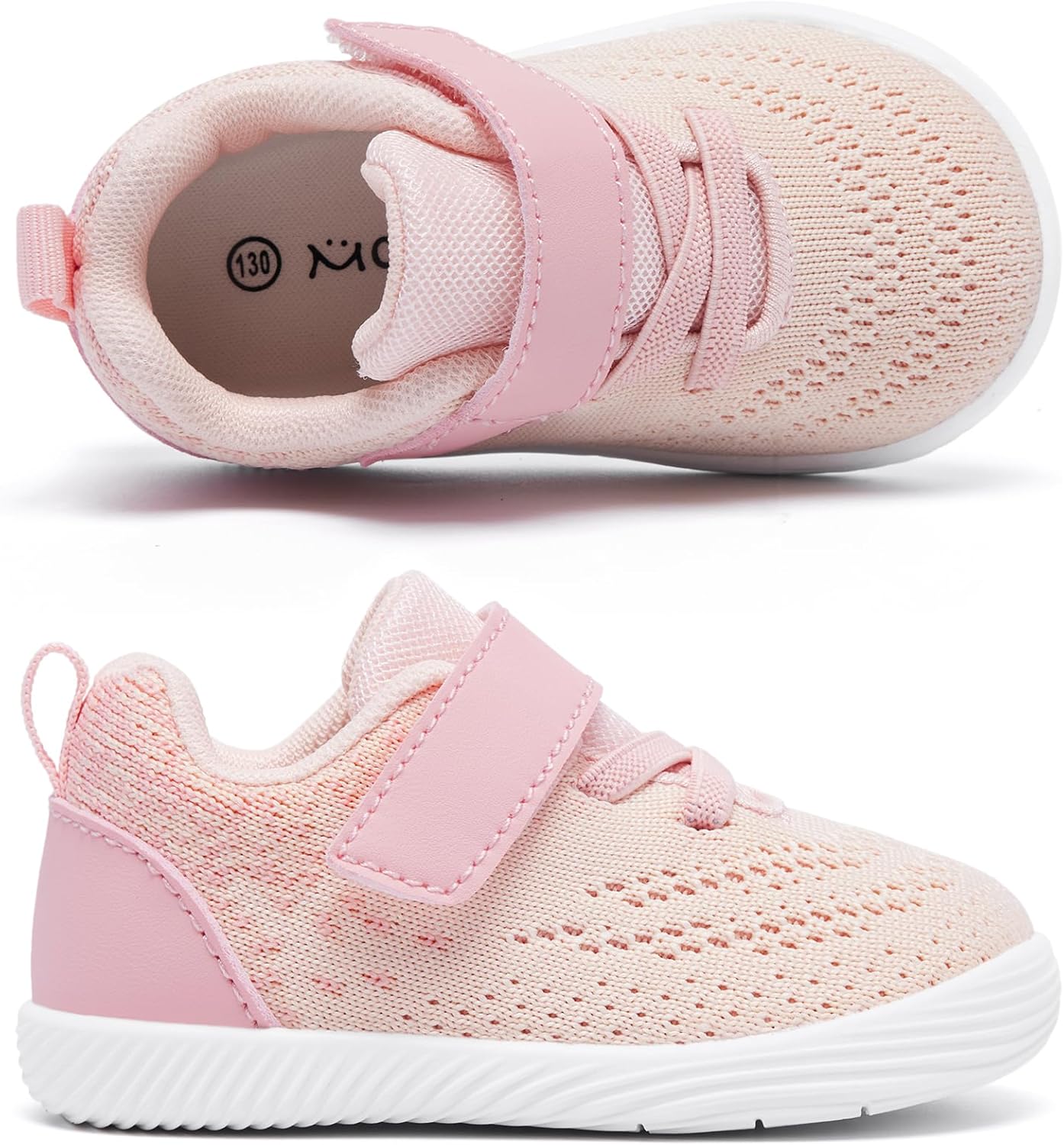 MORENDL Toddler Sneakers Baby Boys & Girls Barefoot Shoes Lightweight Breathable Walking Running Tennis Athletic Sport Shoes