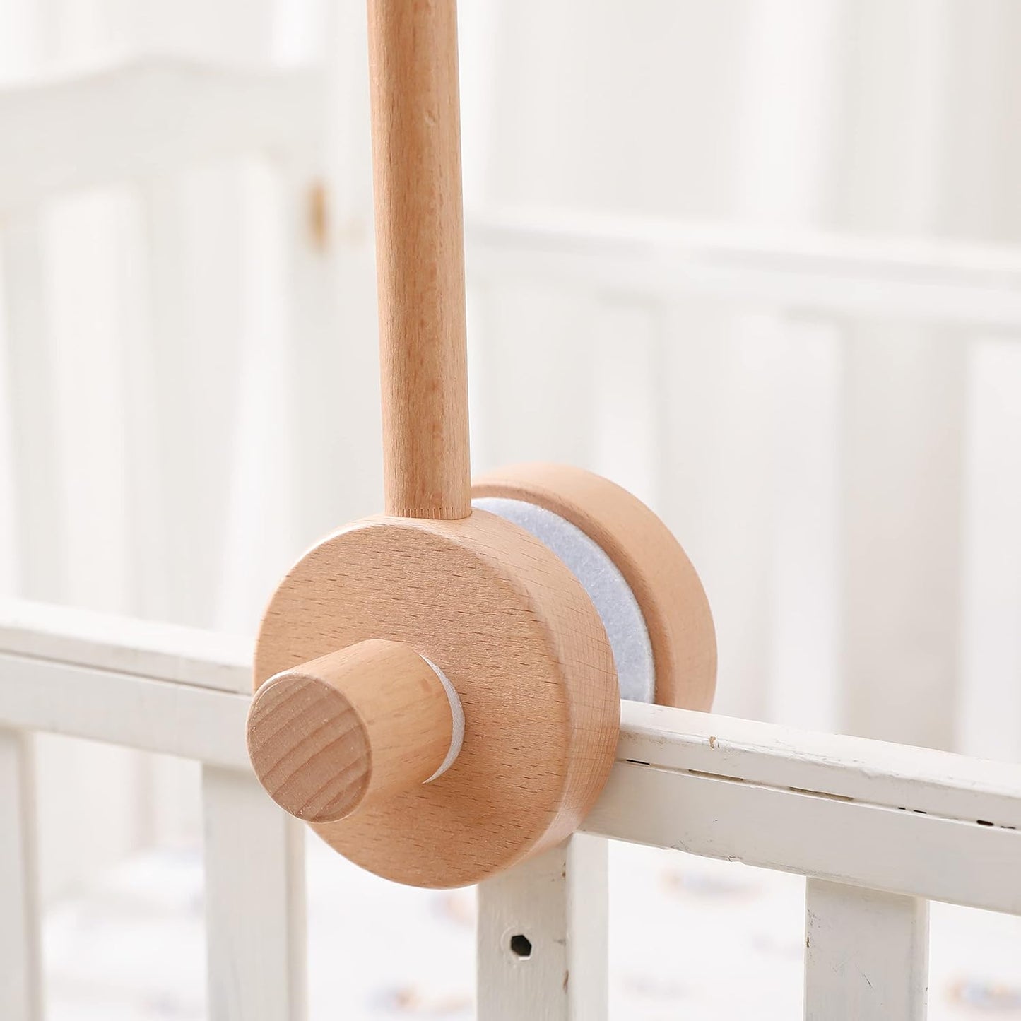 Crib Mobile Arm | Wooden Crib Mobile Holder | Nursery Decor for Newborn Boys and Girls