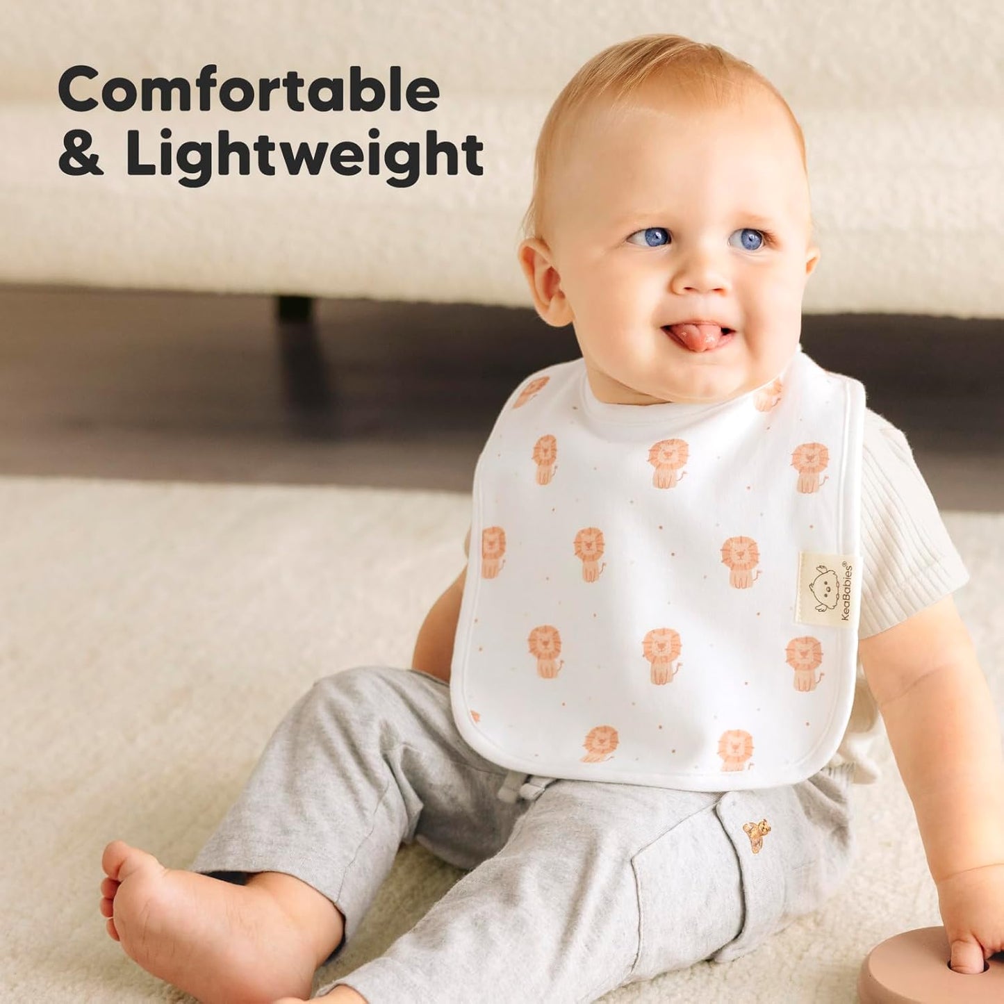 KeaBabies 8-Pack Organic Baby Bibs for Boys, Girls - Super Absorbent Cotton Drool Bibs for Baby Girl & Boy, Teething Toddler, Drooling Newborn, Ultra Soft & Machine Washable (Wilderness)